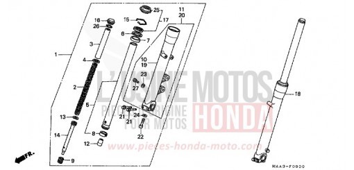 FOURCHETTE AVANT (VT1100C) VT1100CS de 1995